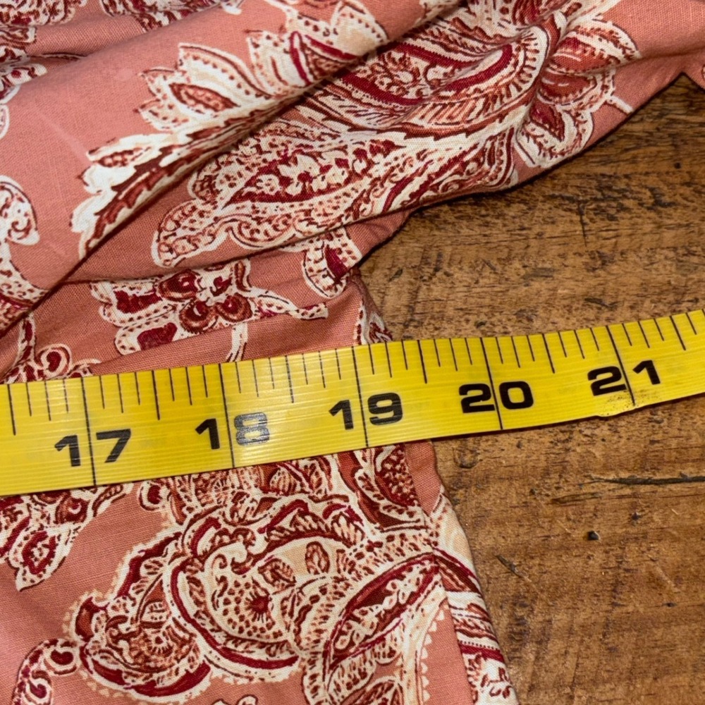 Mustard Seed Womens Blush Pink Floral Paisley Square Neck Babydoll Dress Medium - Picture 9 of 11